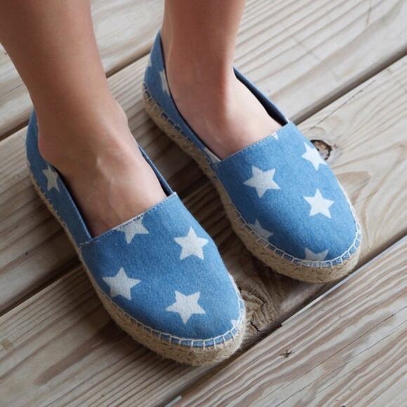 Steve Madden Talan Star Espadrille Slip On Women's 7.5 US - Picture 2 of 10